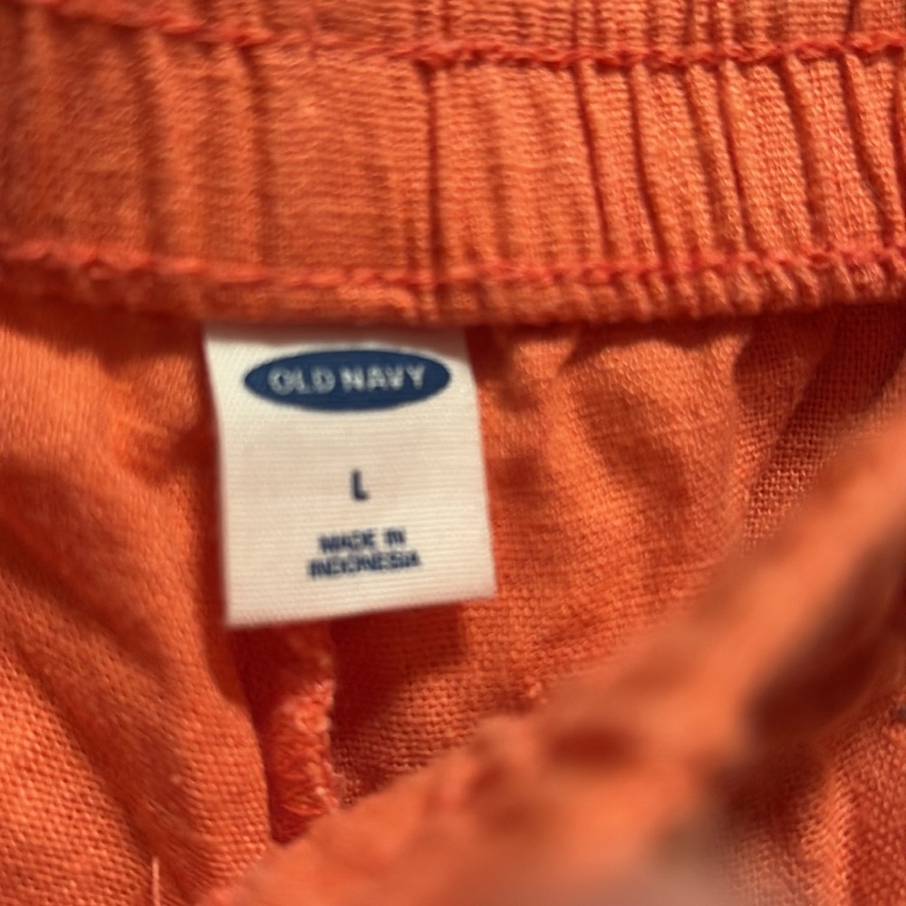 ‼️NWT‼️Old Navy Linen Shorts Coral - Picture 5 of 5